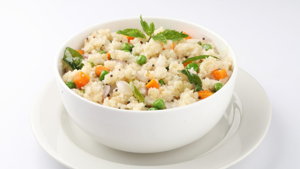 2. Vegetable Upma (1 serving, 200 g)